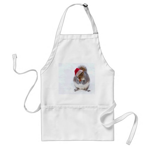 Holiday Squirrel Adult Apron