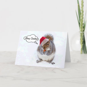 Holiday Squirrel Card