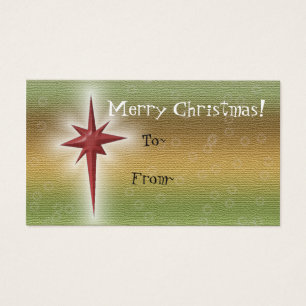 Holiday Star Gift Tags