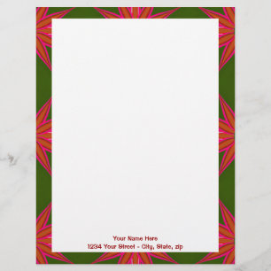 Holiday Star Pattern Letterhead