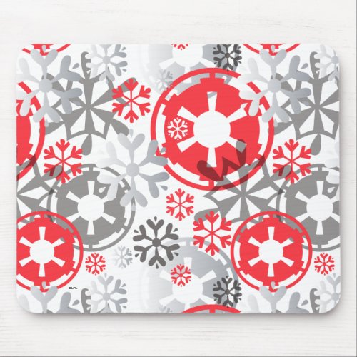Holiday Star Wars Empire Snowflake Pattern Mouse Pad