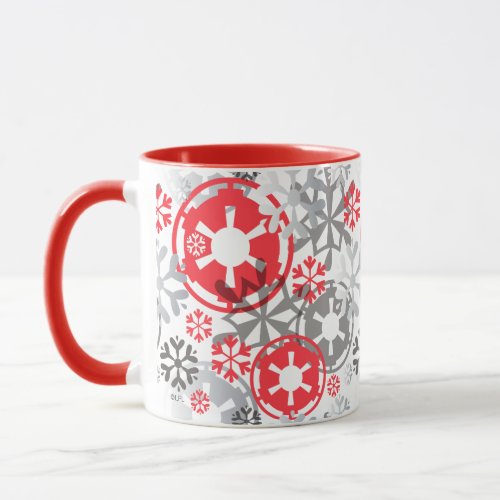 Holiday Star Wars Empire Snowflake Pattern Mug