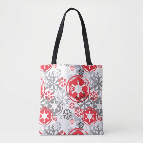 Holiday Star Wars Empire Snowflake Pattern Tote Bag