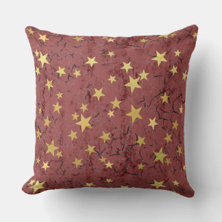 Holiday Stars (different colors) Throw Pillow