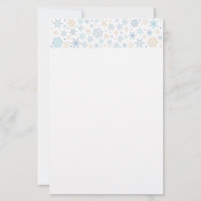 Holiday Stationery Paper-Snowflakes (Front)