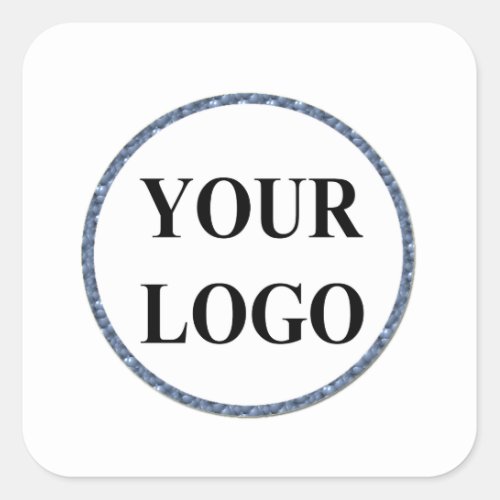 Holiday Sticker ADD YOUR LOGO Typography Simple