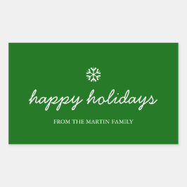 Holiday Sticker - happy holidays
