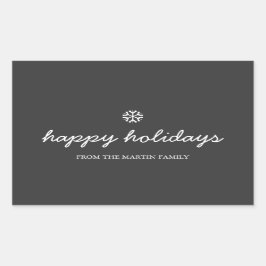 Holiday Sticker - happy holidays