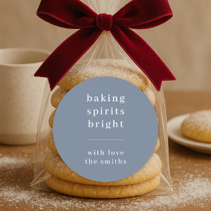 Holiday Sticker Roll   Baking Spirits Bright Label