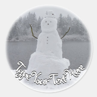 Holiday Stickers Custom Christmas Snowman Stickers