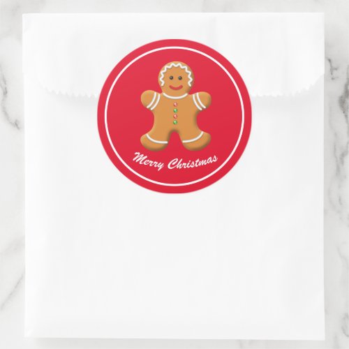 Holiday Stickers Gingerbread Person