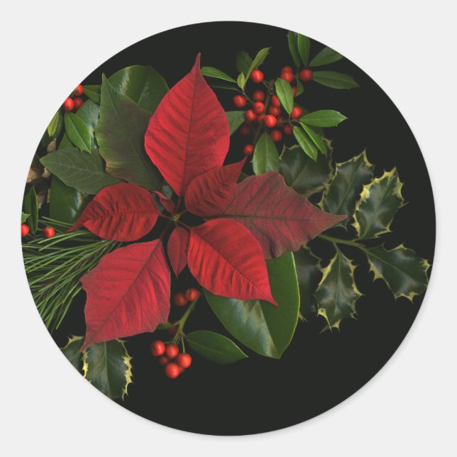 Holiday Stickers, Large Classic Round Sticker (Front)