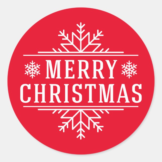 Holiday Stickers Merry Christmas (Front)