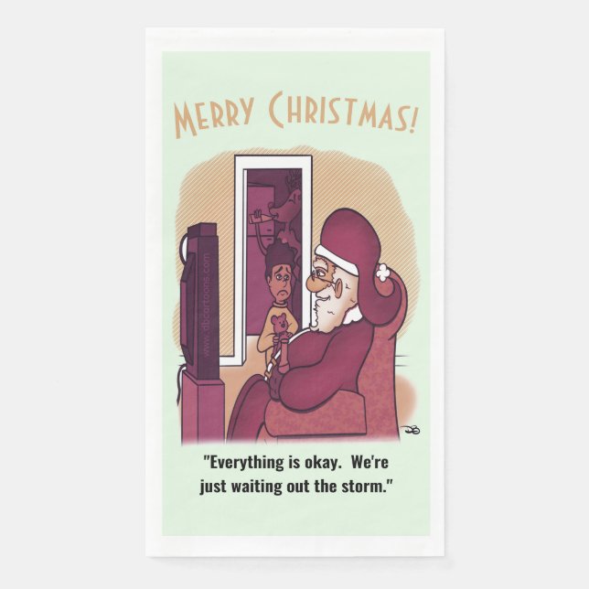 Holiday Storm Paper Guest Towels (Front)