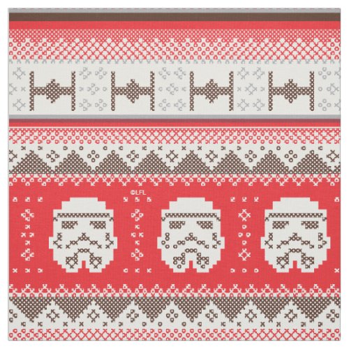 Holiday Stormtrooper  TIE_Figher Stitched Pattern Fabric