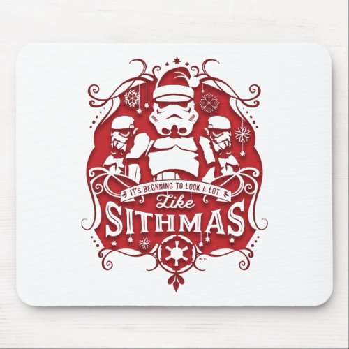 Holiday Stormtroopers Sithmas Design Mouse Pad