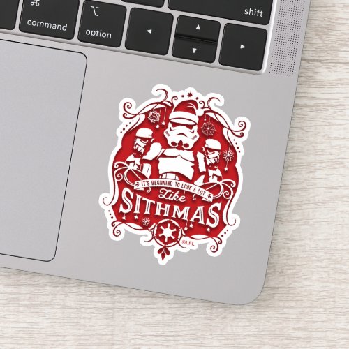 Holiday Stormtroopers Sithmas Design Sticker