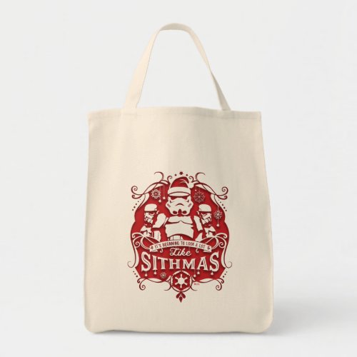 Holiday Stormtroopers Sithmas Design Tote Bag