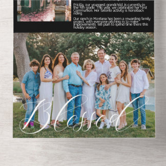 Holiday Story Card w/ photos