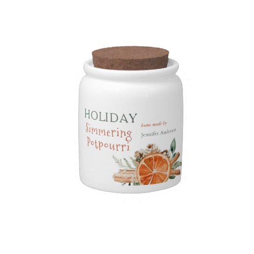 Holiday Stovetop Simmering Potpourri Gift Favors Candy Jar