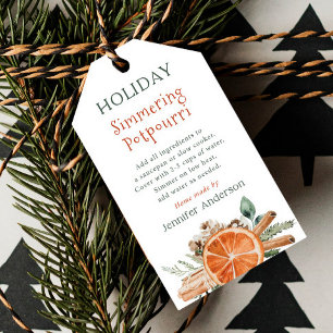 Holiday Stovetop Simmering Potpourri Gift Tag
