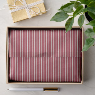 Holiday Stripes Refined   Cranberry ll Tissue Paper