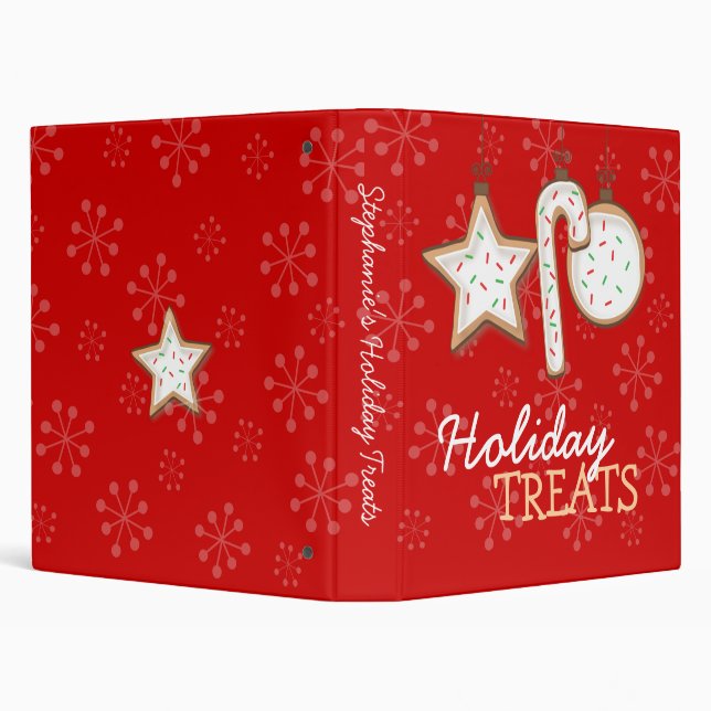 Holiday Sugar Cookie Trio Treats Recipe Binder (Background)