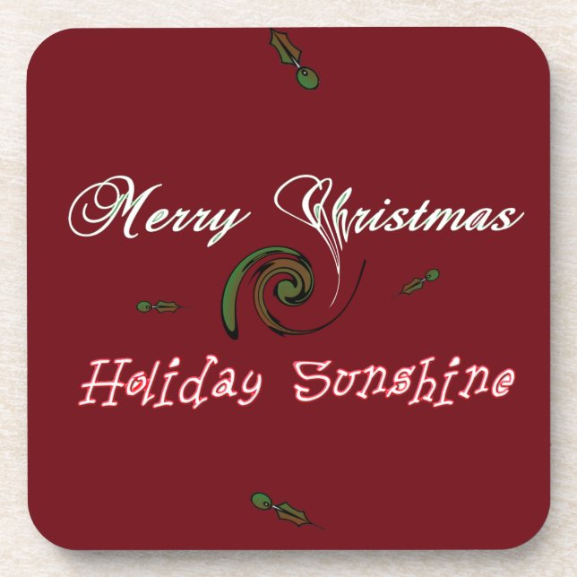 Holiday Sunshine Collection Beverage Coaster (Front)