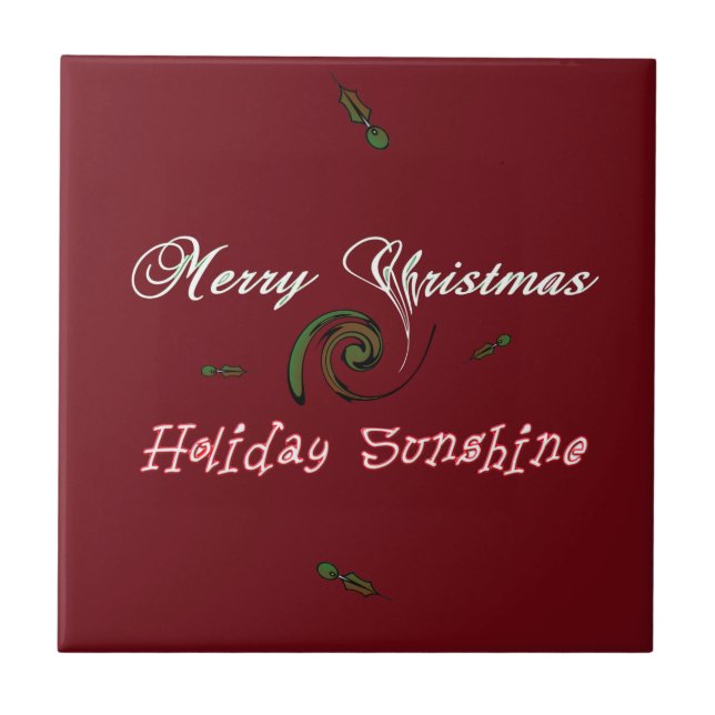 Holiday Sunshine Collection Ceramic Tile (Front)
