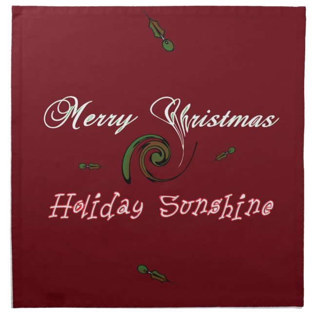 Holiday Sunshine Collection Cloth Napkin (Front)