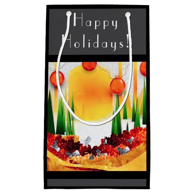 HOLIDAY SUNSHINE WITHIN THE PINES :) SMALL GIFT BAG (Front)