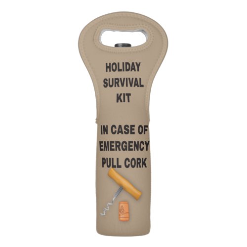 Holiday Survival Kit Wine Bags