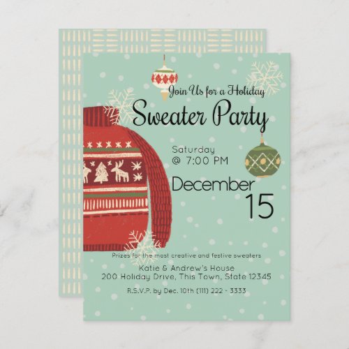Holiday Sweater Party Invitation