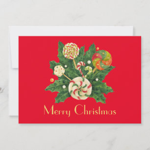 Holiday Sweets Bouquet Card