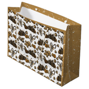 Holiday Sweets- Coco (Solid) Large Gift Bag