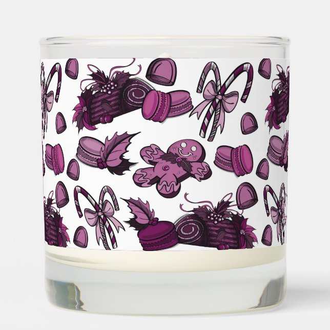 Holiday Sweets- Sugar Plum (Solid) Scented Candle (Front)