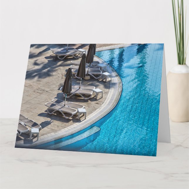 Holiday Swimming Pool Card (Front)