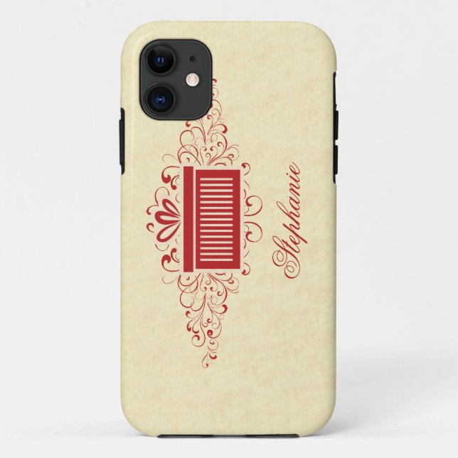 Holiday Swirls Present iPhone 5 BT Case (Back)