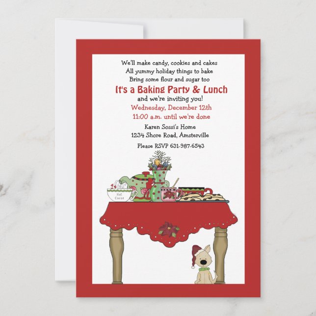 Holiday Table Invitation (Front)