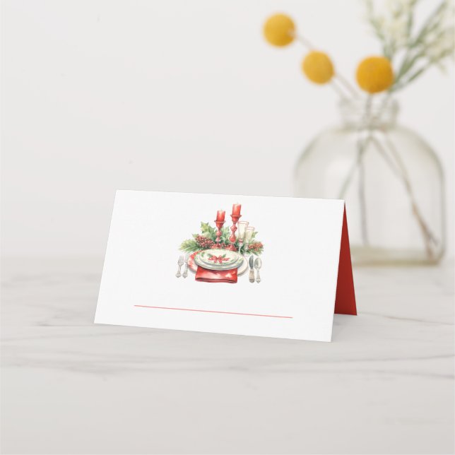 Holiday Table Place Card (Front)