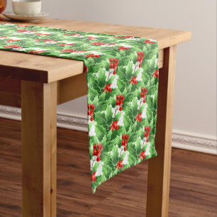 Holiday Table Runner-Holly Long Table Runner