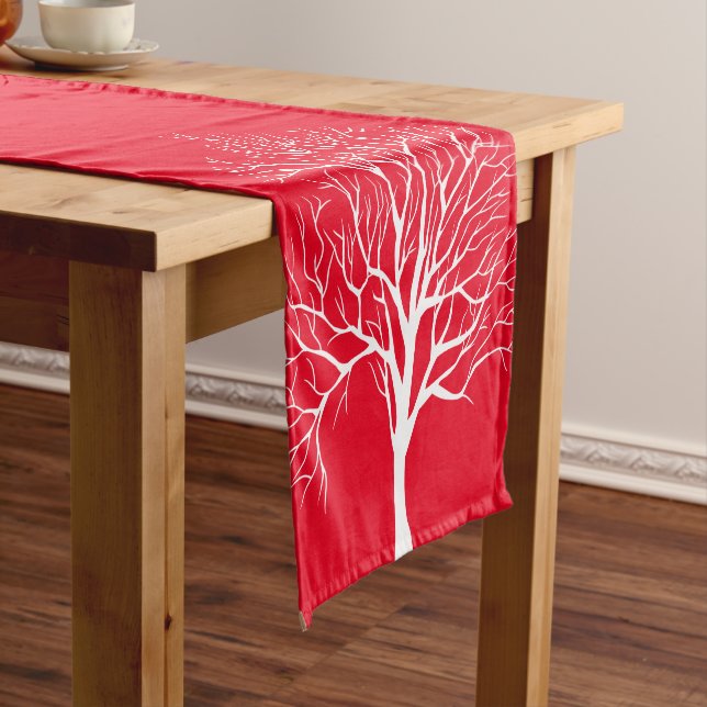 Holiday Table Runner-Winter Tree Short Table Runner (In Situ)