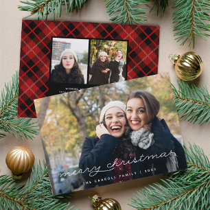 Holiday Tartan Christmas Photo Card