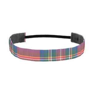 Holiday Tartan Plaid Festive Christmas Classic Red Athletic Headband