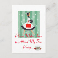 Holiday Tea Party invitation