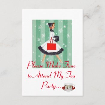 Holiday Tea Party Invitation by SharCanMakeit at Zazzle