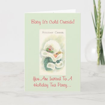 Holiday Tea Party Invitation by SharCanMakeit at Zazzle