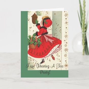 Holiday  Tea Party Invitation by SharCanMakeit at Zazzle