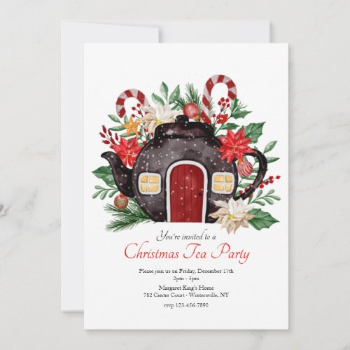 Holiday Tea Party Invitations