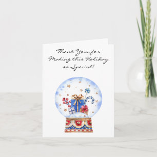 Holiday Thank You Happy New Year Note Card